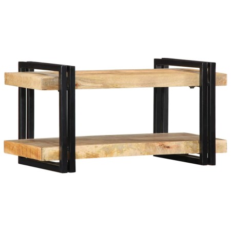 Estante de pared madera maciza de mango 70x33x35 cm de , Almacenamiento para CD y DVD - Ref: Foro24-4017482, Precio: 85,90 €,...
