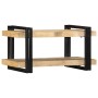 Estante de pared madera maciza de mango 70x33x35 cm de , Almacenamiento para CD y DVD - Ref: Foro24-4017482, Precio: 85,90 €,...