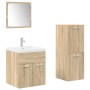 Juego de muebles de baño 4 pzas contrachapada roble Sonoma de , Muebles de baño - Ref: Foro24-3325026, Precio: 202,45 €, Desc...