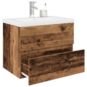 Mueble lavabo con lavabo integrado y grifo madera vieja de , Tocadores de baño - Ref: Foro24-3328931, Precio: 205,28 €, Descu...
