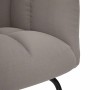 Sillón mecedora con taburete tela gris taupe de , Mecedoras - Ref: Foro24-4016806, Precio: 153,33 €, Descuento: %