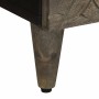 Mesita de noche de madera maciza de mango gris claro 40x33x46cm de , Mesitas de noche - Ref: Foro24-4017790, Precio: 72,24 €,...