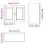 Mueble de pared cocina madera contrachapada Porto roble sonoma de , Armarios de cocina - Ref: Foro24-854070, Precio: 76,96 €,...