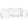 Mesa de centro marrón 80x50x40 cm madera maciza mango de , Mesas de centro - Ref: Foro24-4017725, Precio: 114,28 €, Descuento: %