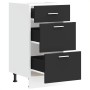 Armario bajo de madera de ingeniería negro 40x46x81,5 cm de , Armarios de cocina - Ref: Foro24-854212, Precio: 87,47 €, Descu...
