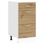 Armario inferior madera ingeniería roble artisan 40x46x81,5 cm de , Armarios de cocina - Ref: Foro24-854219, Precio: 94,84 €,...