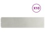 Bordes para césped 10 uds 25x103 cm acero inoxidable de , Ribetes y bordes para jardín - Ref: Foro24-860170, Precio: 132,63 €...