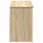 Banco zapatero madera de ingeniería roble sonoma 102x30,5x45 cm de , Zapateros y organizadores de calzado - Ref: Foro24-85913...