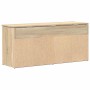 Banco zapatero madera de ingeniería roble sonoma 102x30,5x45 cm de , Zapateros y organizadores de calzado - Ref: Foro24-85913...