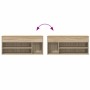 Banco zapatero madera de ingeniería roble sonoma 102x30,5x45 cm de , Zapateros y organizadores de calzado - Ref: Foro24-85913...
