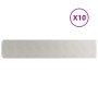 Bordes para césped 10 uds 20x103 cm acero inoxidable de , Ribetes y bordes para jardín - Ref: Foro24-860158, Precio: 81,94 €,...