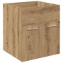 Mueble para lavabo con lavabo integrado y grifo roble artesanal de , Muebles de baño - Ref: Foro24-3328906, Precio: 171,82 €,...