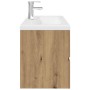 Mueble para lavabo con lavabo integrado y grifo roble artesanal de , Tocadores de baño - Ref: Foro24-3328938, Precio: 357,98 ...