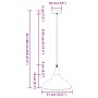 Lámpara colgante regulable en altura E27 oscuro brillante Ø31cm de , Lámparas - Ref: Foro24-4103436, Precio: 32,28 €, Descuen...