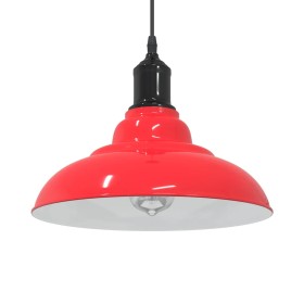 Lámpara colgante regulable en altura E27 rojo brillante Ø 31cm de , Lámparas - Ref: Foro24-4103441, Precio: 32,28 €, Descuent...