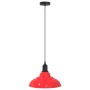 Lámpara colgante regulable en altura E27 rojo brillante Ø 31cm de , Lámparas - Ref: Foro24-4103441, Precio: 32,28 €, Descuent...