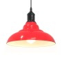 Lámpara colgante regulable en altura E27 rojo brillante Ø 31cm de , Lámparas - Ref: Foro24-4103441, Precio: 32,28 €, Descuent...
