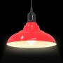 Lámpara colgante regulable en altura E27 rojo brillante Ø 31cm de , Lámparas - Ref: Foro24-4103441, Precio: 32,28 €, Descuent...