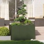 Jardinera acero verde oliva 120x80x80 cm de , Maceteros y jardineras - Ref: Foro24-860790, Precio: 123,98 €, Descuento: %