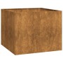 Jardinera oxidada 100x100x80 cm acero corten de , Maceteros y jardineras - Ref: Foro24-860828, Precio: 154,52 €, Descuento: %
