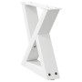 Patas para mesa de centro 2unidades acero blanco 30x(30-31,3)cm de , Patas para mesas - Ref: Foro24-4012677, Precio: 59,35 €,...
