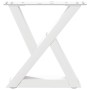 Patas para mesa de centro 2unidades acero blanco 30x(30-31,3)cm de , Patas para mesas - Ref: Foro24-4012677, Precio: 59,35 €,...