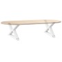 Patas para mesa de centro 2unidades acero blanco 60x(30-31,3)cm de , Patas para mesas - Ref: Foro24-4012689, Precio: 73,42 €,...