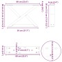 Patas para mesa de centro 2unidades acero blanco 60x(30-31,3)cm de , Patas para mesas - Ref: Foro24-4012689, Precio: 73,42 €,...