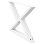 Patas para mesa de centro 2 uds acero blanco 70x(42-43,3) cm de , Patas para mesas - Ref: Foro24-4012713, Precio: 86,24 €, De...