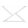 Patas para mesa de centro 2 uds acero blanco 70x(42-43,3) cm de , Patas para mesas - Ref: Foro24-4012713, Precio: 86,24 €, De...