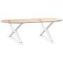 Patas para mesa de centro 2 uds acero blanco 70x(42-43,3) cm de , Patas para mesas - Ref: Foro24-4012713, Precio: 86,24 €, De...