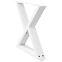 Patas para mesa de centro 2 uds acero blanco 50x(42-43,3) cm de , Patas para mesas - Ref: Foro24-4012705, Precio: 74,54 €, De...