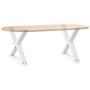 Patas para mesa de centro 2 uds acero blanco 50x(42-43,3) cm de , Patas para mesas - Ref: Foro24-4012705, Precio: 74,54 €, De...