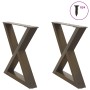 Patas mesa de centro 2 uds acero natural 50x(42-43,3) cm acero de , Patas para mesas - Ref: Foro24-4012707, Precio: 74,54 €, ...