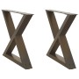 Patas mesa de centro 2 uds acero natural 50x(42-43,3) cm acero de , Patas para mesas - Ref: Foro24-4012707, Precio: 74,54 €, ...