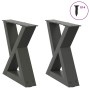 Patas de mesa centro 2 unidades acero antracita 40x(30-31,3) cm de , Patas para mesas - Ref: Foro24-4012682, Precio: 65,95 €,...