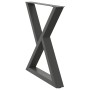 Patas para mesa de comedor 2uds antracita acero 70x(72-73,3) cm de , Patas para mesas - Ref: Foro24-4012726, Precio: 132,20 €...