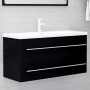 Armario para lavabo madera contrachapada negro 100x38,5x48 cm de vidaXL, Muebles de baño - Ref: Foro24-804720, Precio: 81,72 ...