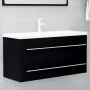 Armario para lavabo madera contrachapada negro 100x38,5x48 cm de vidaXL, Muebles de baño - Ref: Foro24-804720, Precio: 80,80 ...