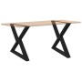 Patas para mesa de comedor 2 uds acero negro 90x(72-73,3) cm de , Patas para mesas - Ref: Foro24-4012732, Precio: 132,53 €, D...