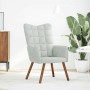 Silla de relajación de terciopelo gris claro de , Sillones - Ref: Foro24-4016810, Precio: 121,47 €, Descuento: %