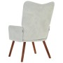 Silla de relajación de terciopelo gris claro de , Sillones - Ref: Foro24-4016810, Precio: 121,47 €, Descuento: %