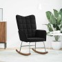 Silla mecedora de terciopelo negro de , Mecedoras - Ref: Foro24-4016838, Precio: 110,44 €, Descuento: %