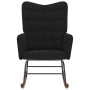Silla mecedora de terciopelo negro de , Mecedoras - Ref: Foro24-4016838, Precio: 110,44 €, Descuento: %