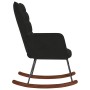 Silla mecedora de terciopelo negro de , Mecedoras - Ref: Foro24-4016838, Precio: 110,44 €, Descuento: %