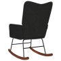 Silla mecedora de terciopelo negro de , Mecedoras - Ref: Foro24-4016838, Precio: 110,44 €, Descuento: %