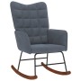 Silla mecedora de terciopelo gris oscuro de , Mecedoras - Ref: Foro24-4016833, Precio: 125,40 €, Descuento: %