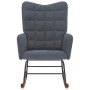 Silla mecedora de terciopelo gris oscuro de , Mecedoras - Ref: Foro24-4016833, Precio: 125,40 €, Descuento: %