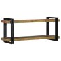 Estante de pared multicolor de madera maciza reciclada de , Almacenamiento para CD y DVD - Ref: Foro24-4017489, Precio: 103,8...