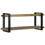 Estante de pared multicolor de madera maciza reciclada de , Almacenamiento para CD y DVD - Ref: Foro24-4017489, Precio: 103,8...
